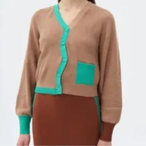 PH5 ALAIA ECO CASHMERE COTTON
WAVY RIBBED CROPPED CARDIGAN